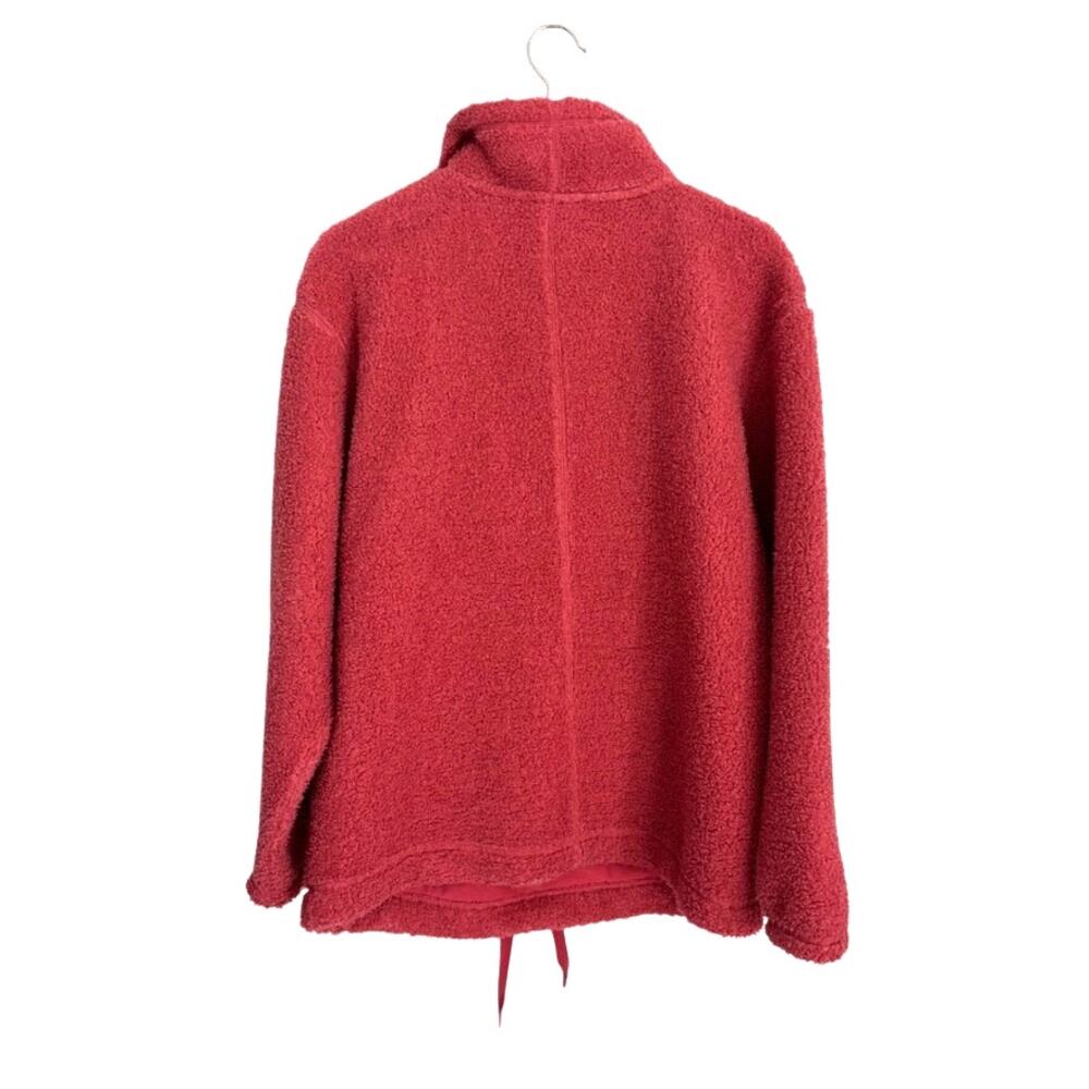 Nike Therma-Fit Fleece 1/4 Zip Pullover Pink Oversized Sporty Cozy XS - Picture 3 of 8